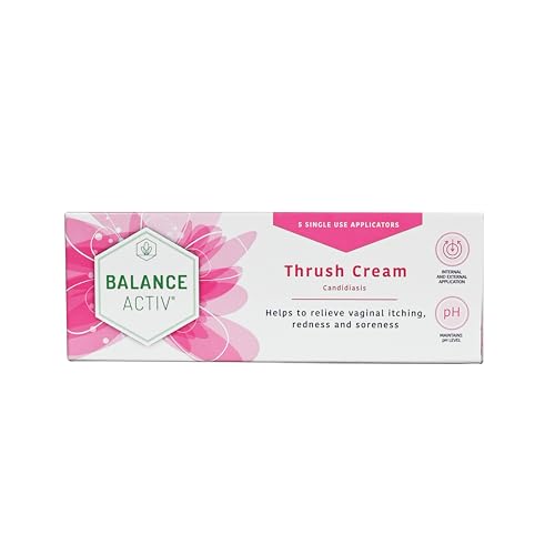 Balance Activ Thrush Cream Internal & External Use Works Naturally Relieves Symptoms & Prevents Recurrence 5 Applicators (30ml) Pack of 1