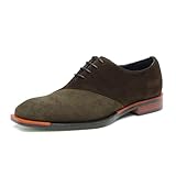 HCDZF Men's Suede Oxfords Shoes Lace-ups for...