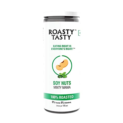 Roasty Tasty Roasted Soy Nuts Snacks | Minty Mania | Crunchy & Tasty Snacks | Zero Cholesterol | Healthy Roasted Namkeen Snacks | Roasted Snack, Not fried Snack I Snack for Weight Loss I Protein Snack I Healthy Snacks | Pack of 1 - 150g (B0BZWDTK6Z) Amazon Price History, Amazon Price Tracker