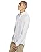 Hurley mens One and Only Textured Long Sleeve Up Button Down Shirt, White, Medium US