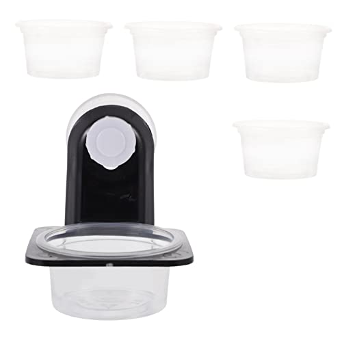 QUMIIRITY 爬虫類フィーダー 吸盤付き給餌ボウル 耐久性素材使用 トカゲ ヤモリ 小動物用 水餌兼用 飼育用簡単設置