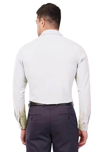 Image of SaintX Men's Premium Solid Formal Shirt | Slim Fit | Plain Full Sleeve | Feather Touch Soft Finish | Wrinkle Resistant | No Ironing Required | 360 Highly Stretchable Fabric