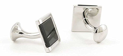 1 Paar Gemelos Hombre Negro Plata Bloque miniatura 2