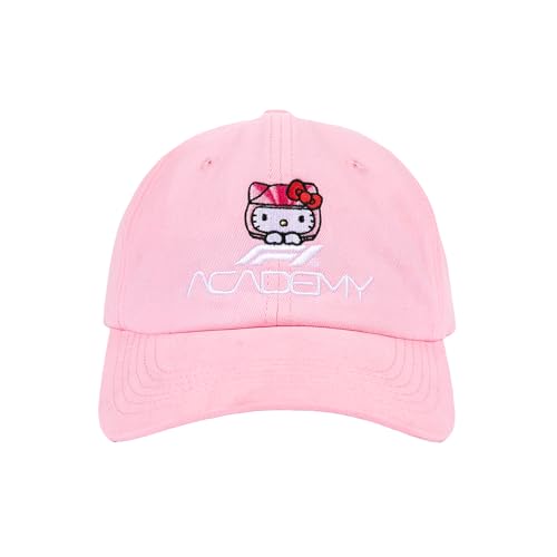 F1A x Hello Kitty Womens Adjustable Curved Brim Hat Pink One Size
