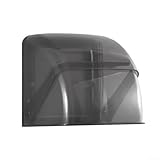 Caja de enchufe impermeable para exteriores con cubierta de lluvia, para fácil (negro