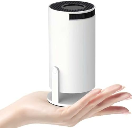 4K Portable Video Projector, 1080P FHD Mini Video Projector Compatible with Android and Netflix, WiFi 6, BT 5.0, 180° Rotation, Video Projector with Automatic Keyhole Correction