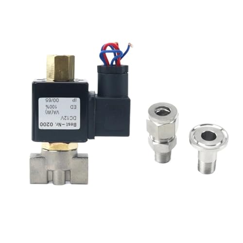 Válvula solenoide de acero inoxidable 1/4 NO DSJ-M CA 220V 2