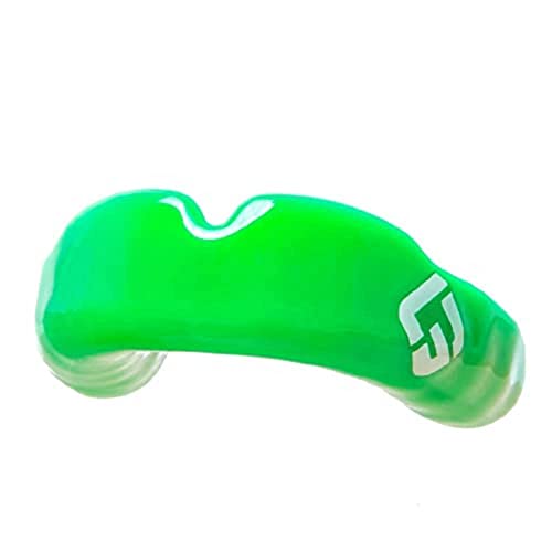 Image of GuardLab APEX Mouthguard w / Case | Football, Basketball, Boxing, Wrestling, Soccer, Karate, Hockey, MMA | Adult & Youth | Pre-Indented for a Precise Fit (Green, Small)