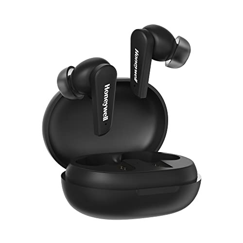 Image of Honeywell Trueno U5000 Truly Wireless ANC Earbuds, Bluetooth V5.0, 16 hrs non-stop music in 1 hr of charge, Noise cancelling with ANC, High Bass, 260mAh Battery, IPX4 Water Resistance, Voice Assistant