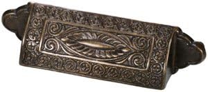 Schaub 861-DG - Maitland-Smith Collection Solid Brass Cup Pull, 3-1/2 cc, Dark Glaze Finish..