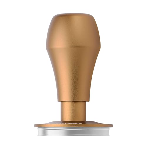 Image of Normcore 58.5mm Spring Loaded Coffee Tamper V4.1 with Click Feedback, Flat Base Espresso Tamper Compatible with 58mm Portafilters, Bronze