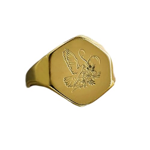 Bague pigeon en argent plaqué or, le bijou cadeau vintage idéal