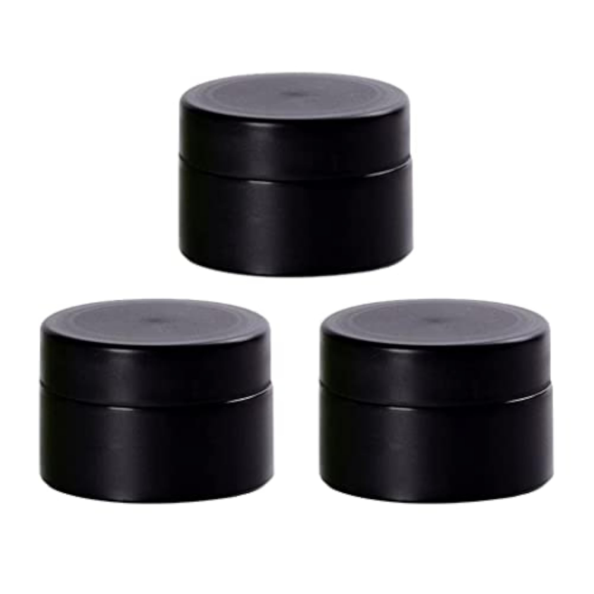 3 Packs 50ml PVC Cosmetic Containers with Lined Cap