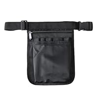 Krankenschwester Tasche, Kellnertasche mit Gürtel, Gürteltasche Damen aus Oxford Stoff, Seitentasche Damen Schwarz, Gürteltasche Arbeit Einzelhandel, Umhängetasche Pflegekraft, Verstellbar Gürtel