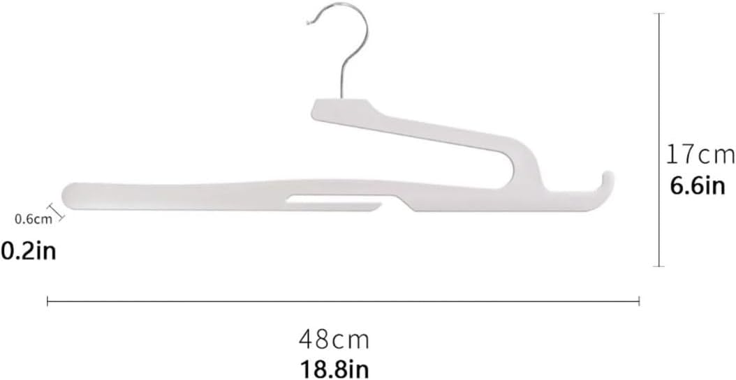 Clothing Hangers Coat Hanger Bold Anti Slip Coat Hanger Pants Hanger Portable Storage Pants Rack Home Accessories Hangers for Clothes Clothes Hangers for Coat (Color : 20pcs) (20pcs One Size)