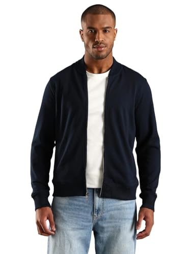 Image of Solid Regular Fit Cotton Jacket