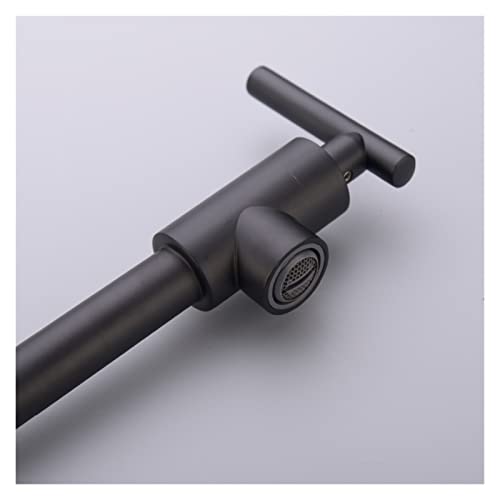 Grifos de cocina de latón negro de alta durabilidad con sistema plegable de pared 6