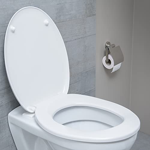 SCHÜTTE weiß Sitz aus Duroplast, Toilettensitz passend für alle handelsüblichen WC-Becken, Toilettendeckel 82000 - Image 4