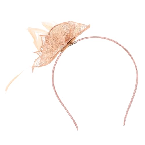 Fascinateur de mariage rose Artibetter, chapeau bibi avec serre-tête pour cérémonie