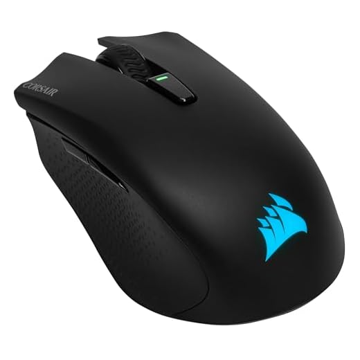 Corsair HARPOON WIRELESS RGB Ratón Ligero para Juegos FPS/MOBA - 10.000 PPP - 6 Botones Programables - Bluetooth de Baja Latencia - Compatible con iCUE - PC, Mac, PS5, PS4, Xbox - Negro