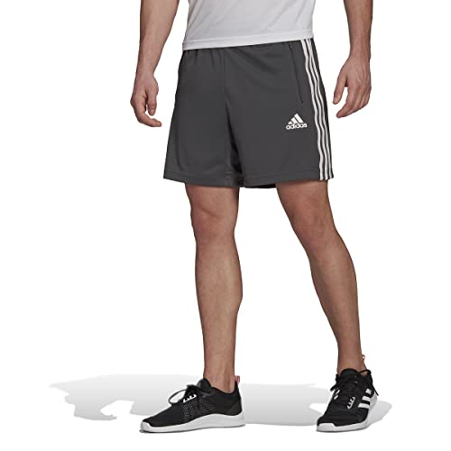 Short Adidas 3-Stripes gris pour homme en taille L