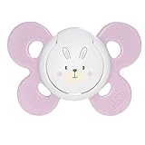 Bordes redondeados Chicco Physio Comfort - Chupete de silicona para 0 - 6 meses, color rosa