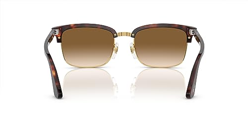 Persol Men's PO3327S Rectangular Sunglasses, Havana, 54 mm4