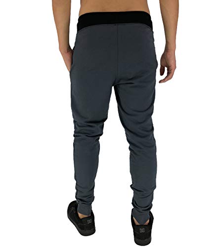 Calça Masculina Moletom Slim MXD Conceito Chumbo Sólido Clássico (G)