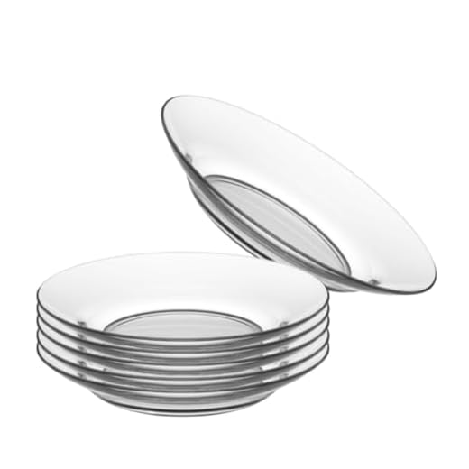 Conjunto de Pratos Fundos de Vidro