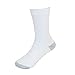 Hanes Big Boys' Classic Crew Sock,White, 9 – 2.5 Shoe Size/Medium Sock Size(Pack of 6)