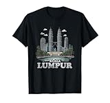 Photo Gallery souvenir vintage retrò con paesaggio di kuala lumpur maglietta Photo Gallery souvenir vintage retrò con paesaggio di kuala lumpur maglietta