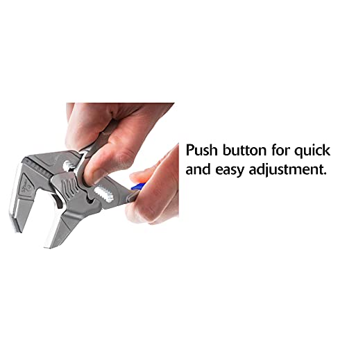 7" Pliers Wrench, Smooth Jaws, 2" Maximum Jaw Opening, Sae And Metric Scales, Thin Profile, Made In Germany (Length: 7") #TOP2