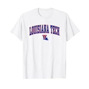 Louisiana Tech Bulldogs Arch Over White Officially Licensed T-Shirt