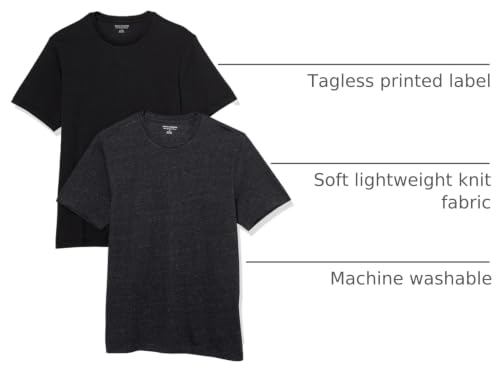 Image of Amazon Essentials Men's Slim-Fit Crewneck Short Sleeve Cotton T-Shirts