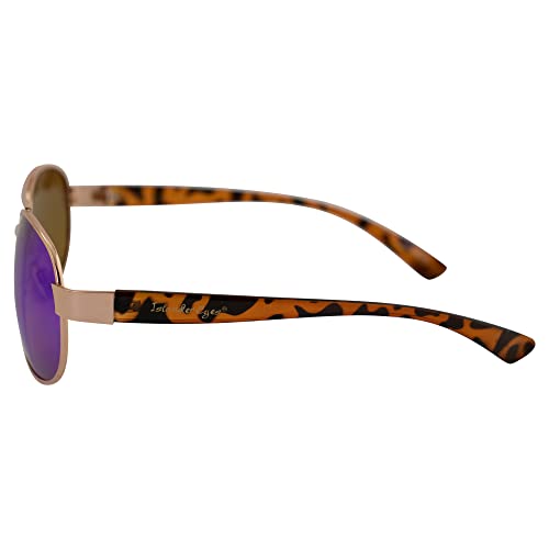 Bali Polarized Fashion Sunglasses for Men or Women (Gold/Green Mirror, One Size)3