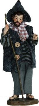 Krippenfiguren Hirte mit Stab alpenländisch, für 13cm Figuren,...