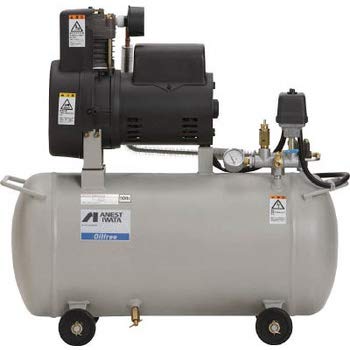 Amazon | アネスト岩田 オイルフリーコンプレッサ 0.75KW 単相100V