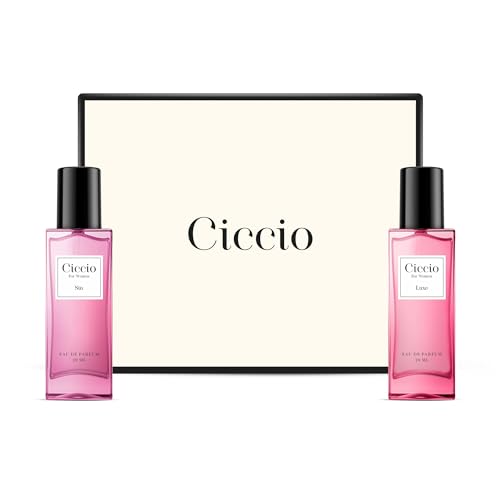 Image of CICCIO Luxe And Sin Premium Women's Eau De Perfume Spray-Pack Of 2(20Ml Each)|Oriental Floral Scent|Floral Vanilla|Long-Lasting Luxury Fragrance|Perfect Perfume For Summer|Combo Gift Set|Travel Pack