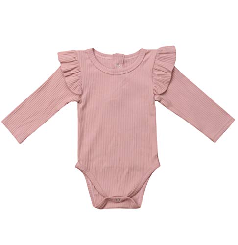 Emmababy Newborn Baby Girl Romper Long Sleeve Ruffles Long Sleeve Bodysuit Jumpsuit Outfit Winter Pajamas Clothes (3-6M, Pink) Emmababy Newborn Baby Girl Romper Long Sleeve Ruffles Long Sleeve Bodysuit Jumpsuit Outfit Winter Pajamas Clothes (3-6M, Pink)