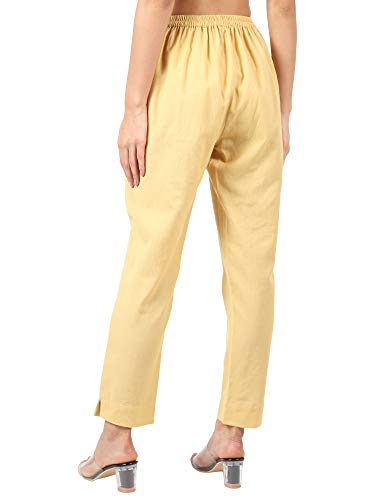 Image of Muffly Women's Cotton Flex Solid Straight Trouser