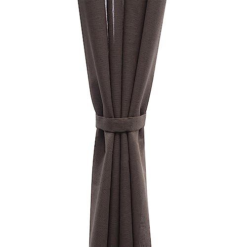 Image of Wakefit Curtains 7 feet Long Set of 2, Curtains for Bedroom /Living Room, Door Curtains 7 feet, Sheer Curtains, Polyester Curtains, Decoration Items for Home Decor (Nut Brown)