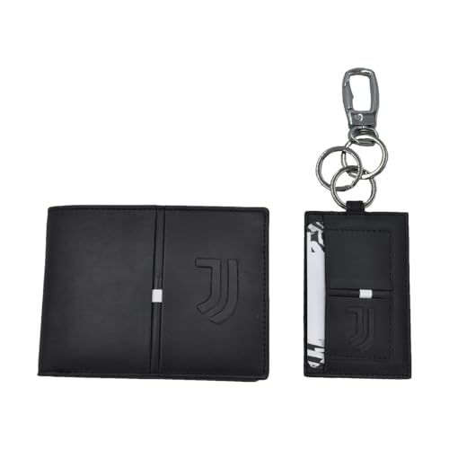 Parure portefeuille Juventus 133447 : le coffret en cuir noir idéal pour offrir aux fans