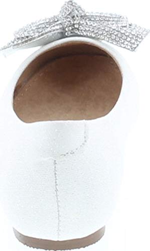 Gigi-1X Shimmer Bow Casual Slip On Prom Party Dress Ballet Flat Shoes4