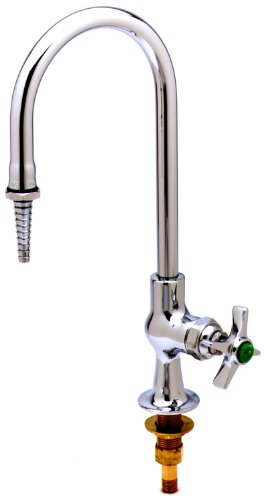 T&S Brass BL-5705-01 Lab Faucet with Single Temperature Control, Rigid Gooseneck, Serrated Tip and 1/2-Inch Npt Male Inlet T&S Brass BL-5705-01 Lab Faucet with Single Temperature Control, Rigid Gooseneck, Serrated Tip and 1/2-Inch Npt Male Inlet