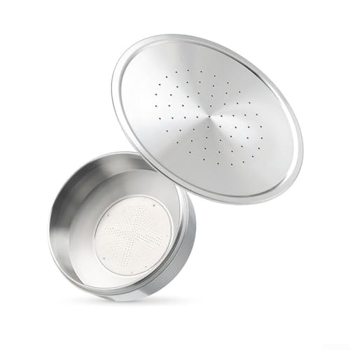 Cápsula de café reutilizable de acero inoxidable para Senseo HD7801 y HD6592, apto para lavavajillas, con cuchara y cepillo, juego de filtros duraderos