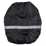 Protector de mochila impermeable de diseño compacto con tiras reflectantes de seguridad integradas para viajeros 1070L (L(M(30-40L) negro)