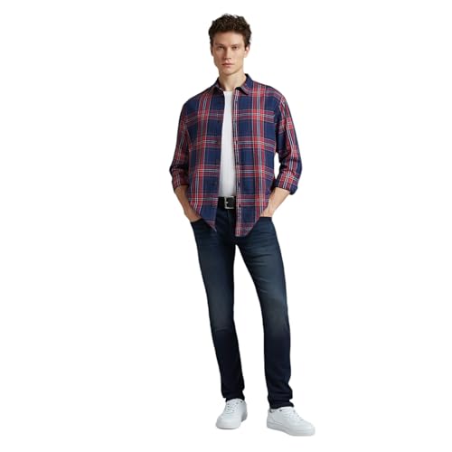 Image of Pepe Jeans Men's Regular Fit Full Sleeve Checkered Cotton Casual Shirt | Check Shirt for Man | Smart & Stylish | Multiple Styles | Mens Casual Shirts