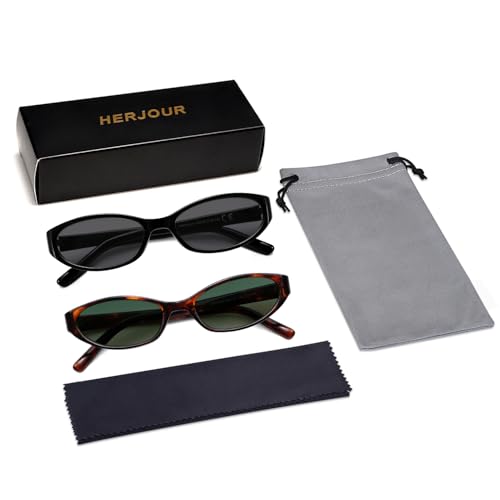 Image of Retro Oval Sunglasses Womens Mens Y2k Trendy Cateye Shades AR82299 | Narrow Round Cute Sunnies,90s 2000s Cool Skinny Frame