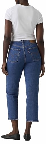 Levi's Damen Ribcage Straight Ankle Light Indigo-Worn IN, Jazz Pop, 25W / 31L – Ansicht 4