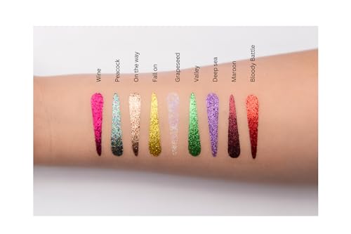 Image of TS COSMETICS Pro Glitter Eyeshadow Palette - Rosey | Pressed Glitter, Shimmer & Matte Finishes | Highly Pigmented, Long-Lasting Eye Makeup